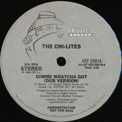 The Chi-Lites : Gimme Whatcha Got (12", Promo)
