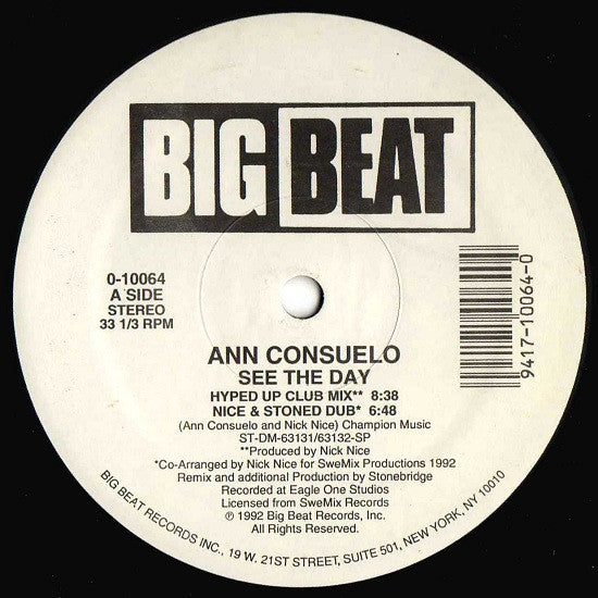 Ann Consuelo : See The Day (12")