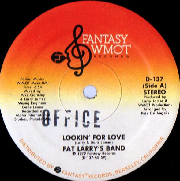 Fat Larry's Band : Lookin' For Love / Hey Pancho It's Disco! (12")