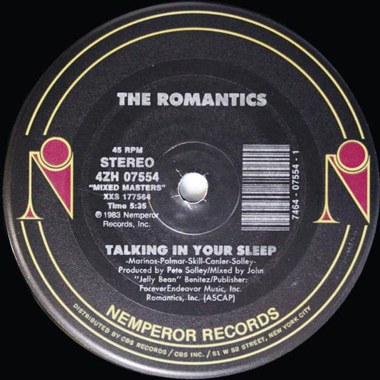The Romantics : Talking In Your Sleep / What I Like About You (12")