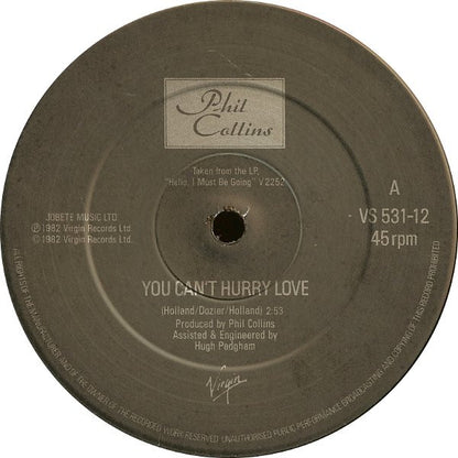Phil Collins : You Can't Hurry Love (12", Single)