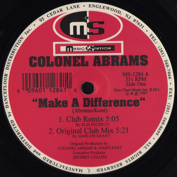 Colonel Abrams : Make A Difference (12")