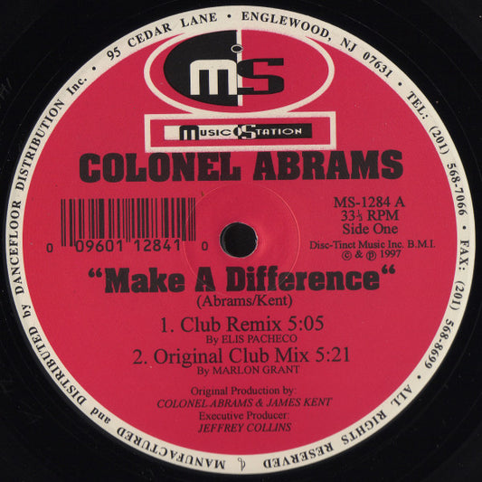 Colonel Abrams : Make A Difference (12")