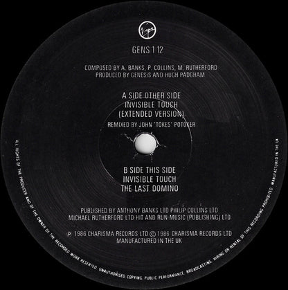 Genesis : Invisible Touch (12", Single)
