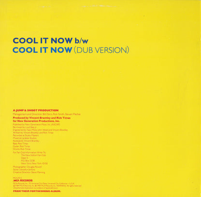 New Edition : Cool It Now (12", Single, Glo)