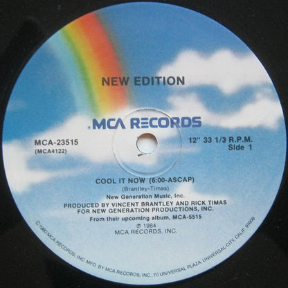 New Edition : Cool It Now (12", Single, Glo)