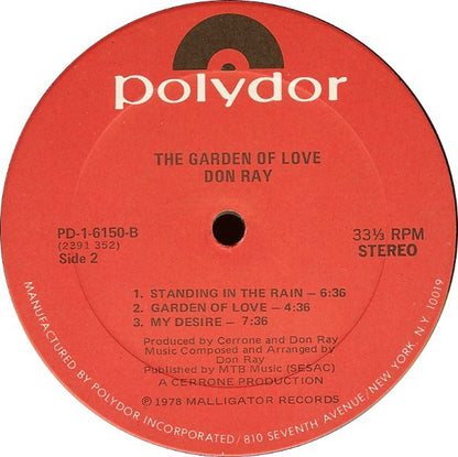 Don Ray : The Garden Of Love (LP, Album, Kee)