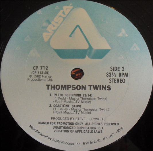 Thompson Twins : In The Name Of Love (12" Dance Extension) (12", Promo)