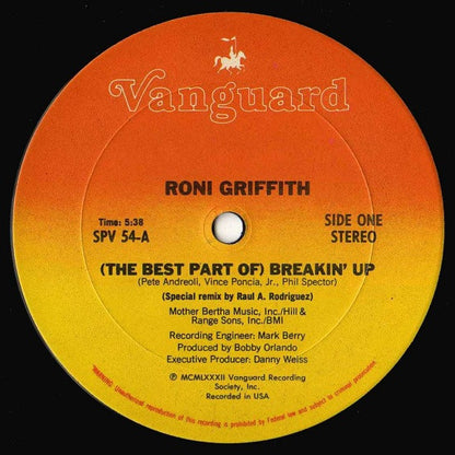 Roni Griffith : (The Best Part Of) Breakin' Up (12", Single, Pit)