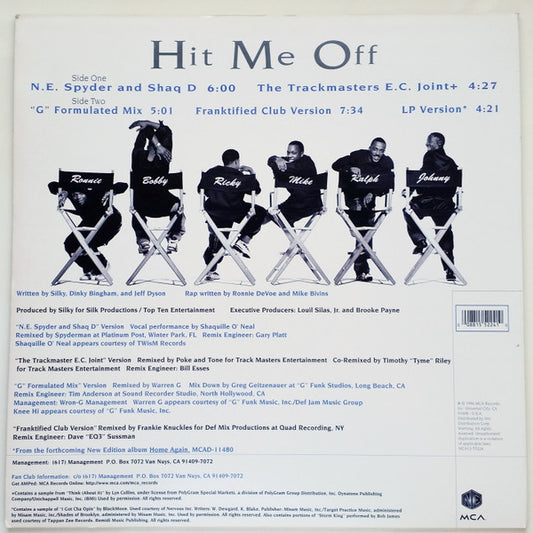 New Edition : Hit Me Off (12", Single)