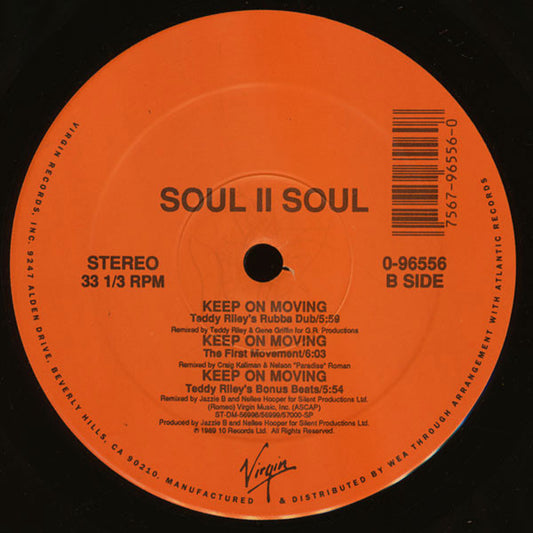 Soul II Soul : Keep On Movin (12", Ora)
