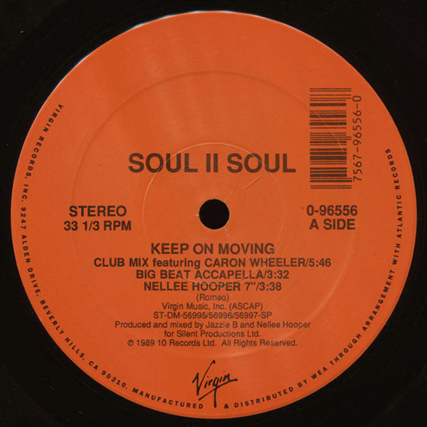 Soul II Soul : Keep On Movin (12", Ora)