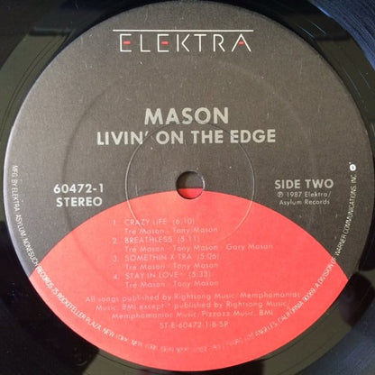 Mason (3) : Livin' On The Edge (LP, Album, S P)