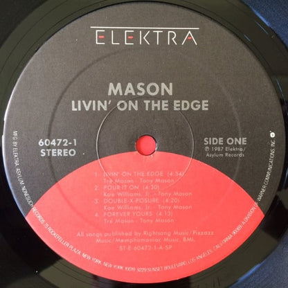 Mason (3) : Livin' On The Edge (LP, Album, S P)