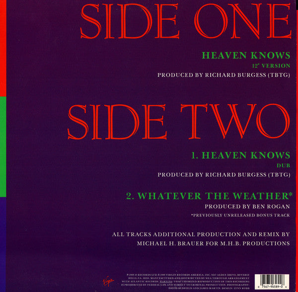 When In Rome : Heaven Knows (12")