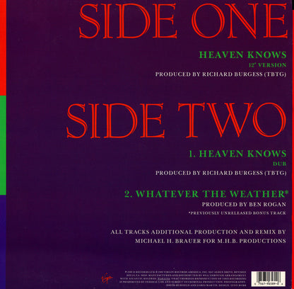 When In Rome : Heaven Knows (12")