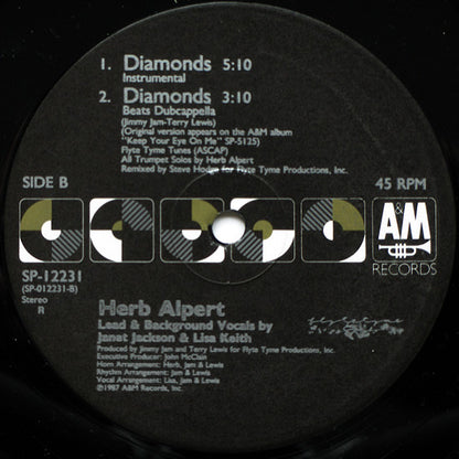 Herb Alpert : Diamonds (12", Single, R -)