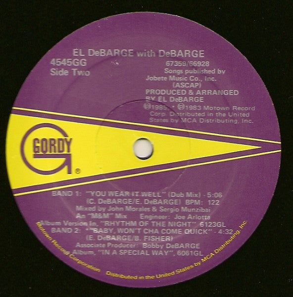 El DeBarge With DeBarge : You Wear It Well (12")