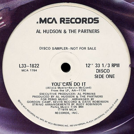 Al Hudson & The Partners : You Can Do It (12", Promo)