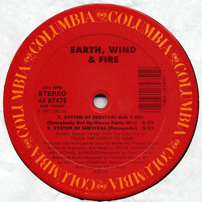 Earth, Wind & Fire : System Of Survival (12" Mixes) (12")