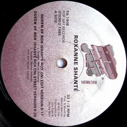 Roxanne Shanté : Queen Of Rox (Shanté Rox On) (12")