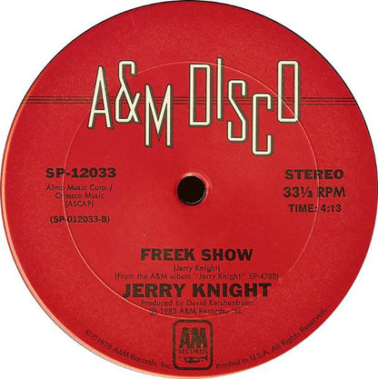 Jerry Knight : Overnight Sensation / Freek Show (12")
