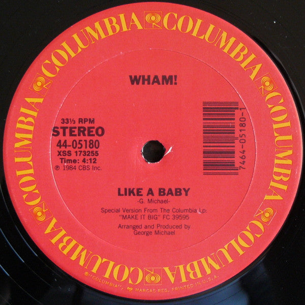 Wham! : Everything She Wants (Long Version) (12")