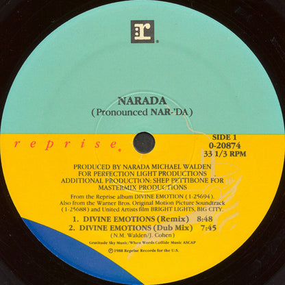 Narada* : Divine Emotions (12", Maxi)