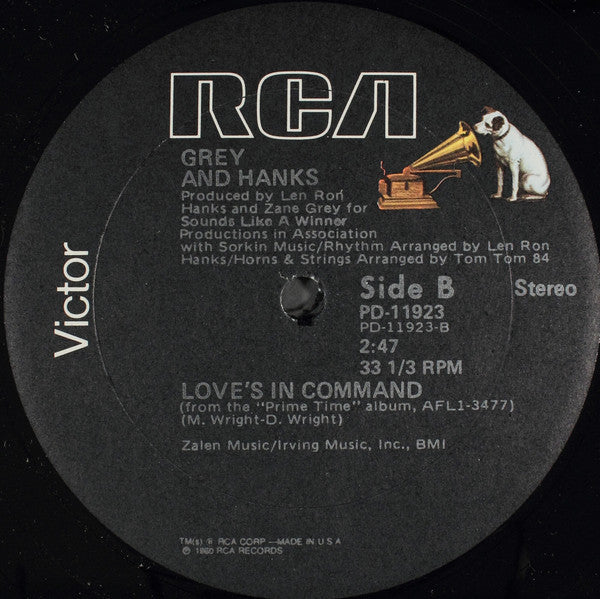 Grey And Hanks : Now I'm Fine (12")