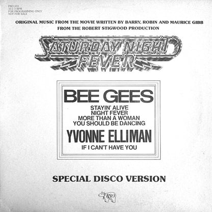 Bee Gees / Yvonne Elliman : Saturday Night Fever (Special Disco Version) (12", Promo)