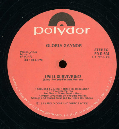 Gloria Gaynor : Substitute / I Will Survive (12", Gol)
