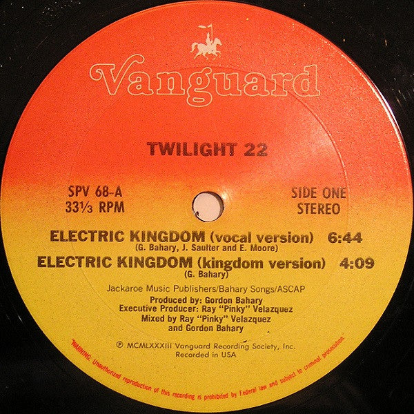Twilight 22 : Electric Kingdom (12", Single)