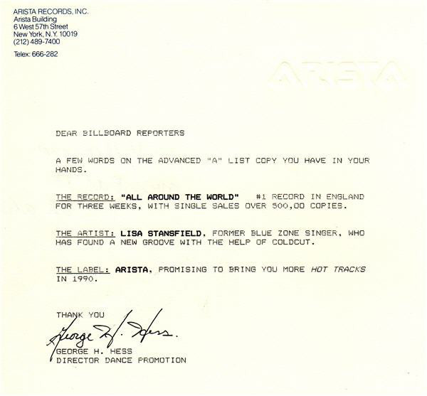 Lisa Stansfield : All Around The World (The Out Of This World Mixes) (12", Promo)