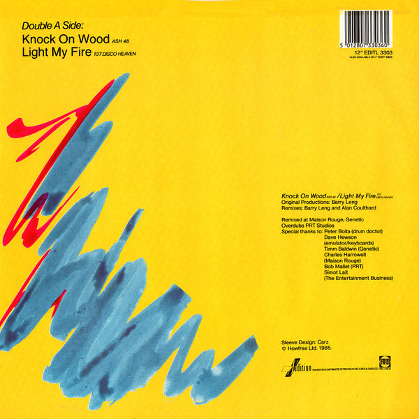 Amii Stewart : Knock On Wood / Ash 48 / Light My Fire / 137 Disco Heaven (New Remix) (12", Single, P/Mixed)