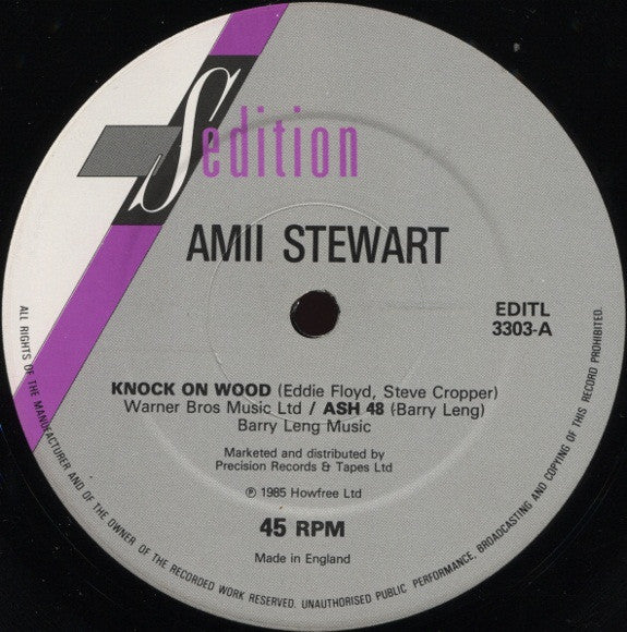 Amii Stewart : Knock On Wood / Ash 48 / Light My Fire / 137 Disco Heaven (New Remix) (12", Single, P/Mixed)