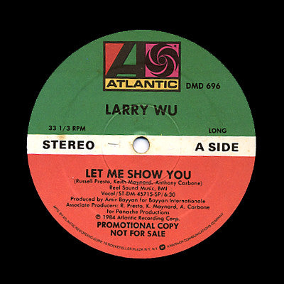 Larry Wu : Let Me Show You (12", Promo)