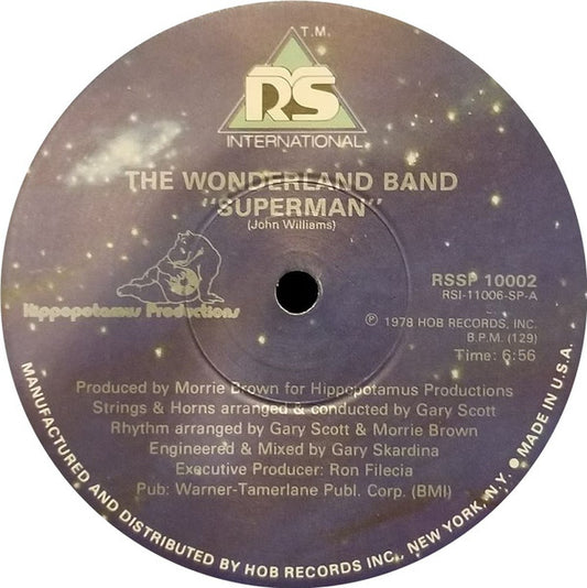 The Wonderland Band : Superman / Thrill Me (With Your Super Love) (12", Single)