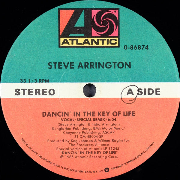 Steve Arrington : Dancin' In The Key Of Life (12")