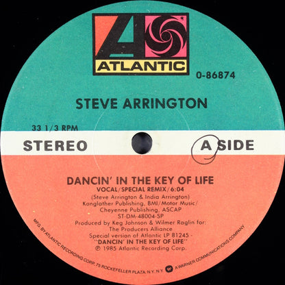 Steve Arrington : Dancin' In The Key Of Life (12")