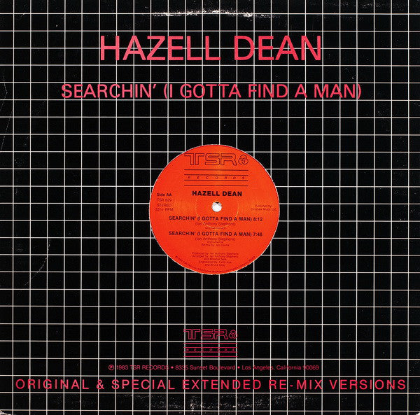 Hazell Dean : Searchin' (I Gotta Find A Man) (Original & Special Extended Re-Mix Versions) (12", Mono)