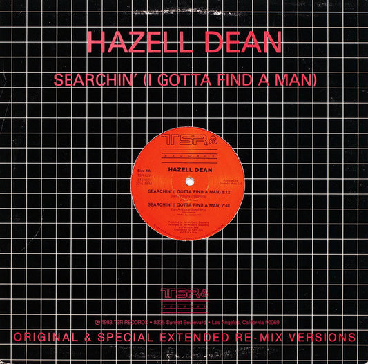 Hazell Dean : Searchin' (I Gotta Find A Man) (Original & Special Extended Re-Mix Versions) (12", Mono)