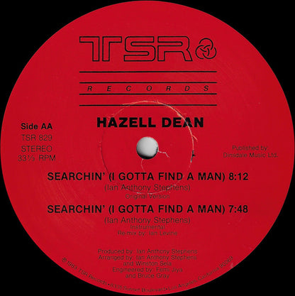 Hazell Dean : Searchin' (I Gotta Find A Man) (Original & Special Extended Re-Mix Versions) (12", Mono)