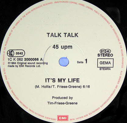 Talk Talk : It's My Life (12", Maxi)