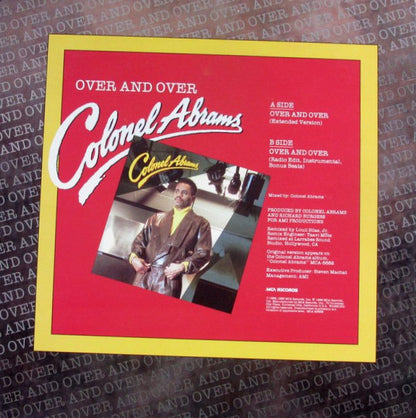 Colonel Abrams : Over And Over (12" Version) (12", Pin)