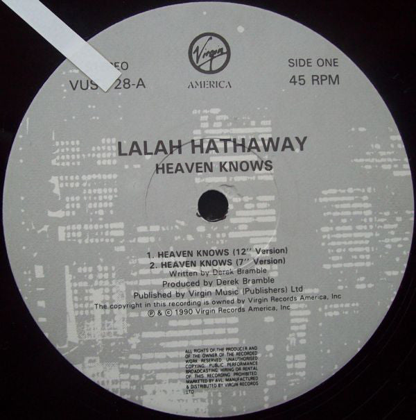 Lalah Hathaway : Heaven Knows (12")