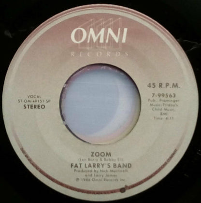 Fat Larry's Band : Zoom (7", Single)