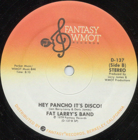 Fat Larry's Band : Lookin' For Love / Hey Pancho It's Disco! (12")