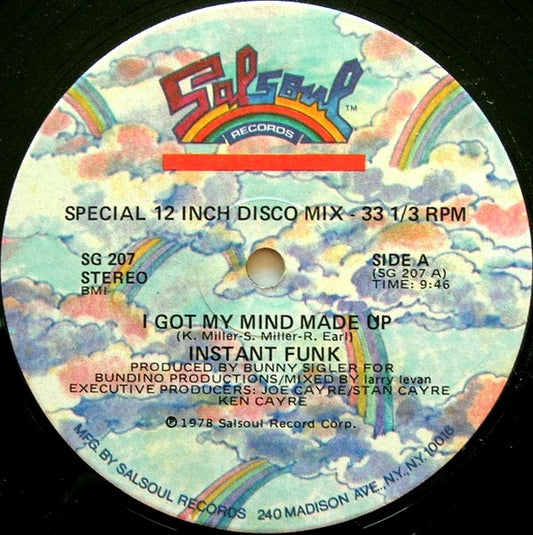 Instant Funk : I Got My Mind Made Up (12", Single, Ind)