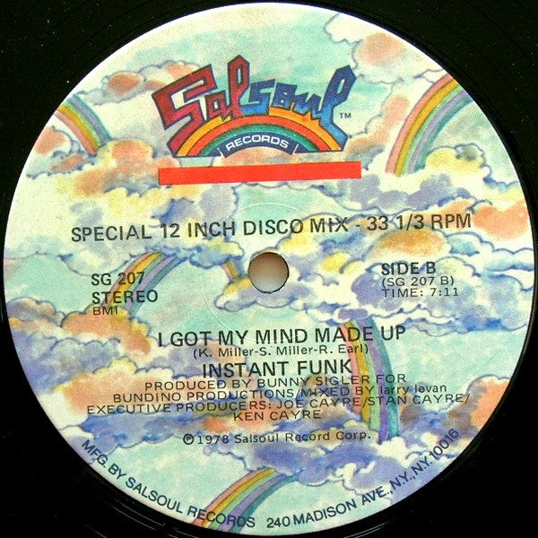 Instant Funk : I Got My Mind Made Up (12", Single, Ind)