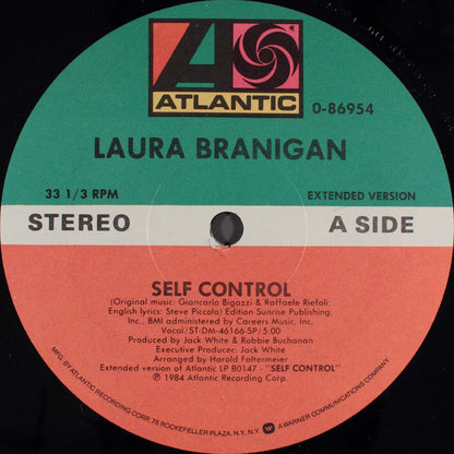 Laura Branigan : Self Control (12", Maxi)